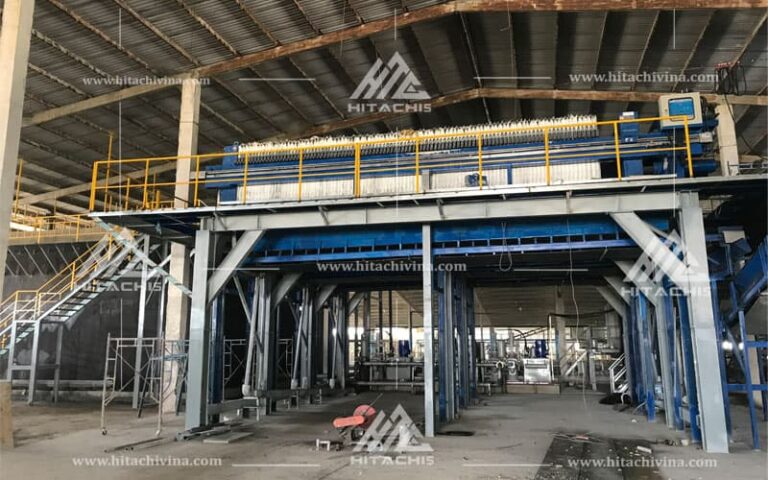 Xử lý bùn thải xi mạ bằng máy ép bùn khung bản