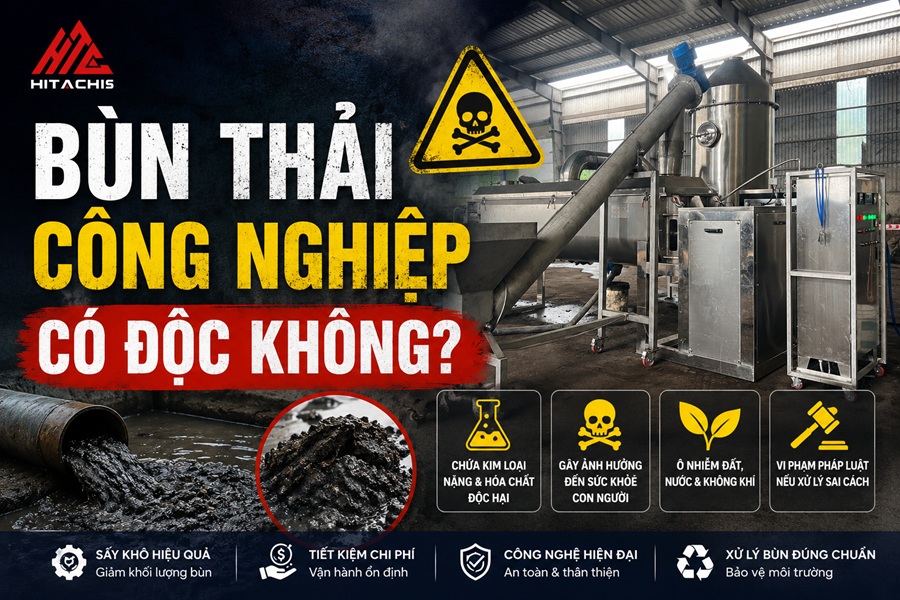Bùn thải công nghiệp có độc không?
