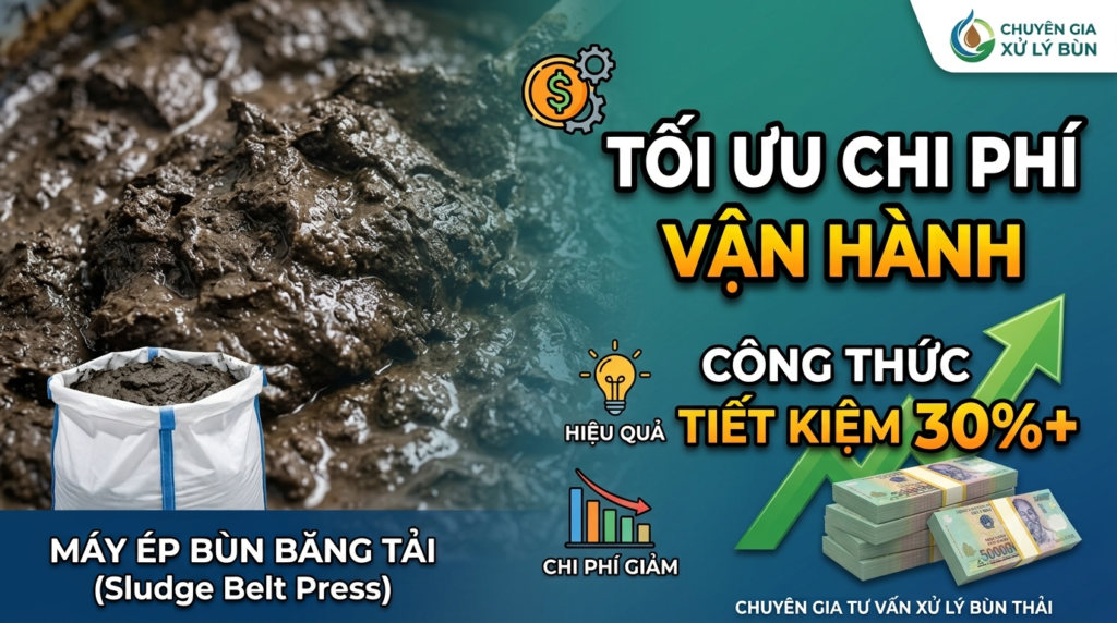 Giải pháp tối ưu chi phí vận hành máy ép bùn cho nhà máy